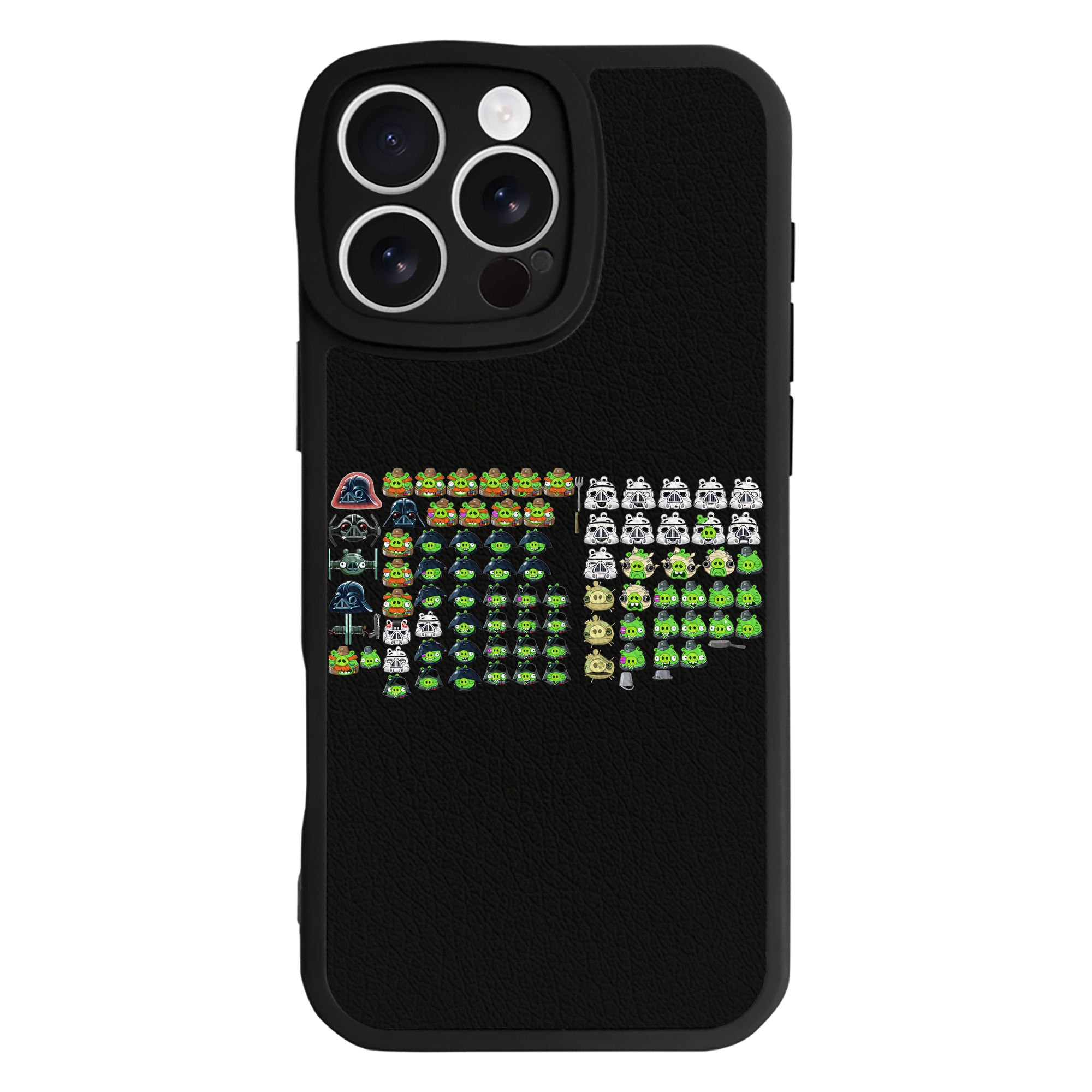 （画像用） Angry Birds アングリーバード 【iPhone 16シリーズ対応】シリコンスマホケース（レザー調） 材質：シリコン